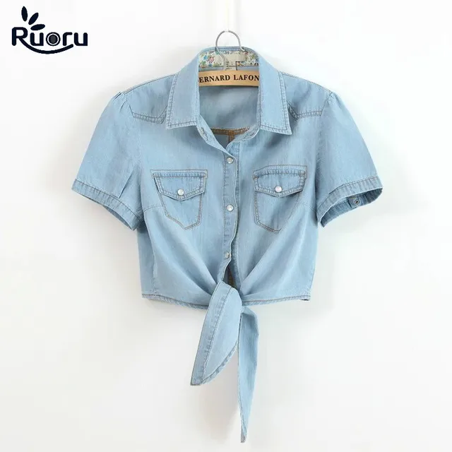 Coats Denim Women Shirts Cute Tops