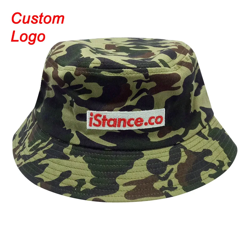 Customize Logo Fishing Cap Camo Army 