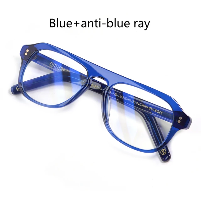 blue eyeglasses prescription