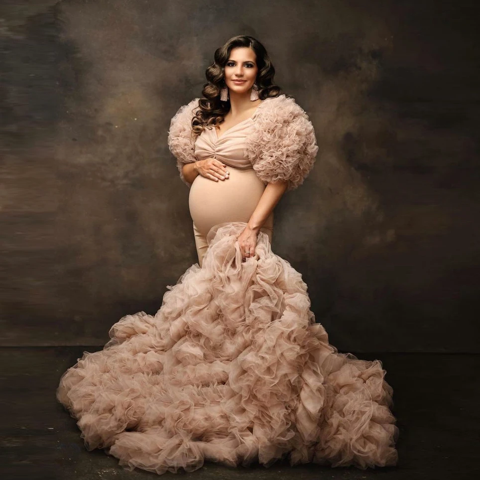 Chic Maternity Tulle Gown Maternity 