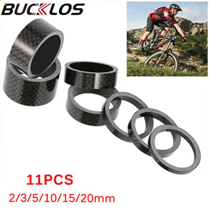 Купить Велоспорт 11PC Carbon Fiber Headset Fork Spacers Road Bike