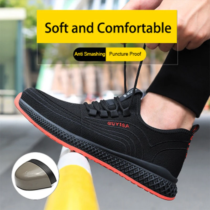 Safty Shoes Men Work Boots Light 