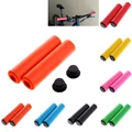 1Pair Silicone Cycling Bicycle Grips Outdoor MTB Mountain Bike Handlebar Grips Cover Anti-slip Strong Support Grips Bike Part preview-2