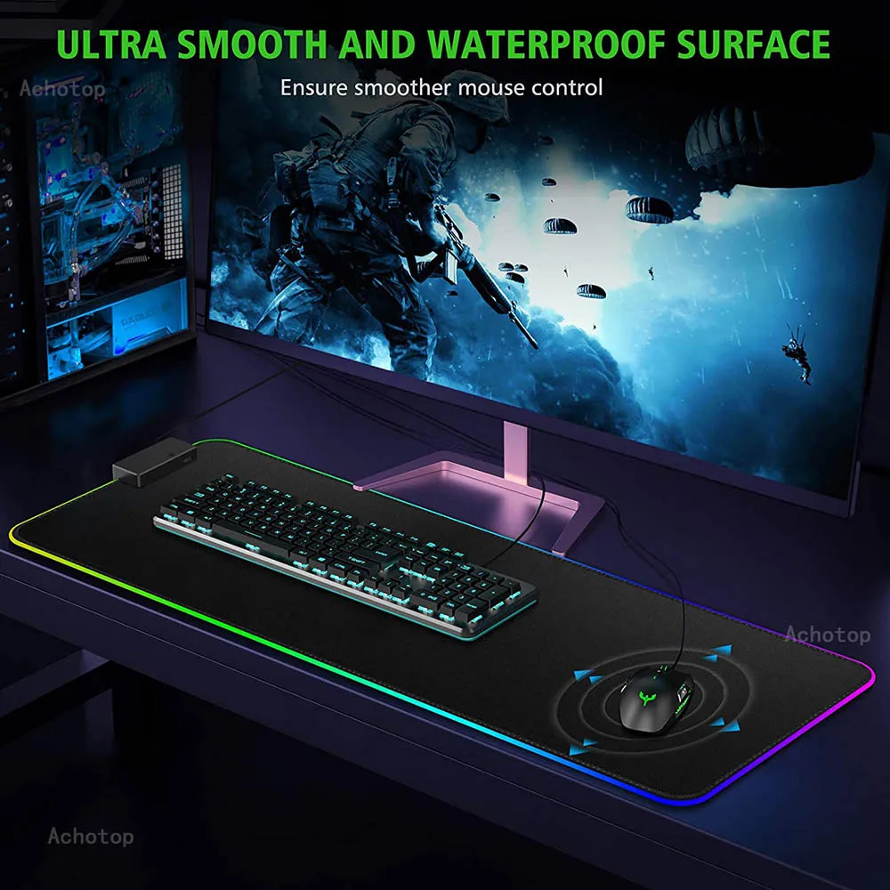 rgb gaming mouse pad mat