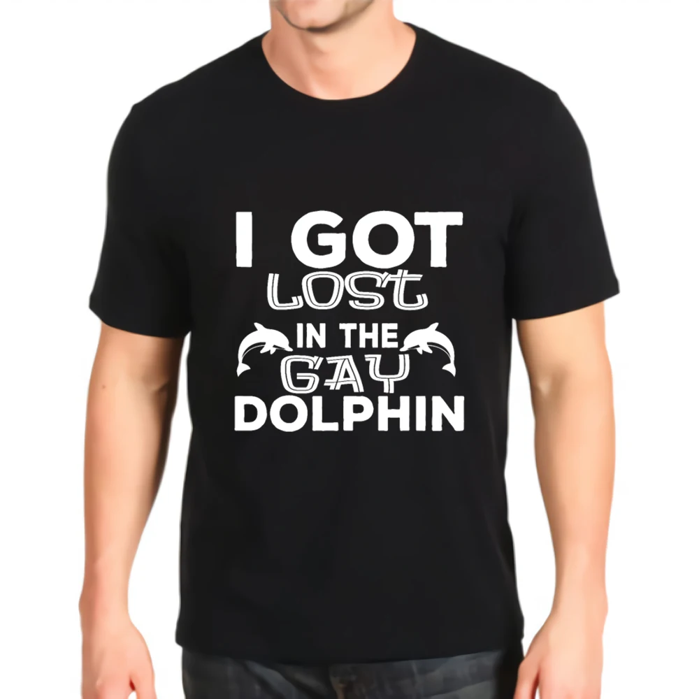 new t-shirt o-neck print i got lost in 