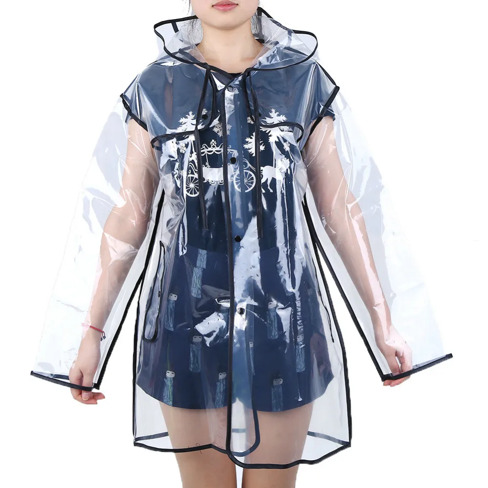 PVC transparent raincoat vinyl 