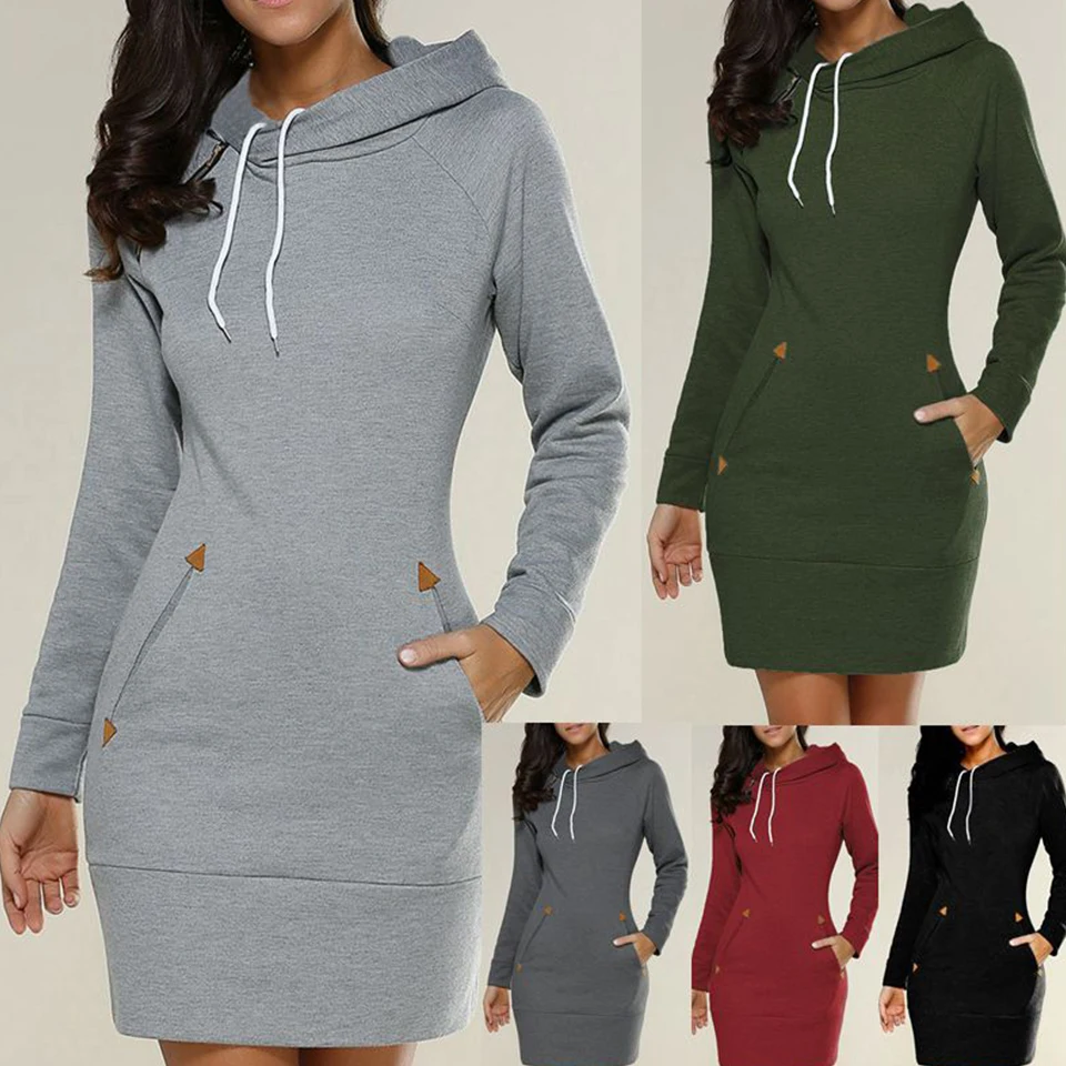 Hoodies Dress Women Casual Wear Extra 