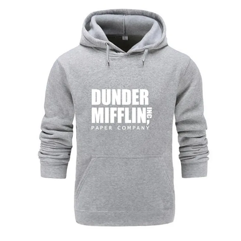 dunder mifflin sweatshirt grey