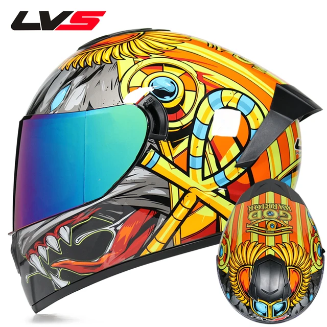 psychedelic motorcycle helmet