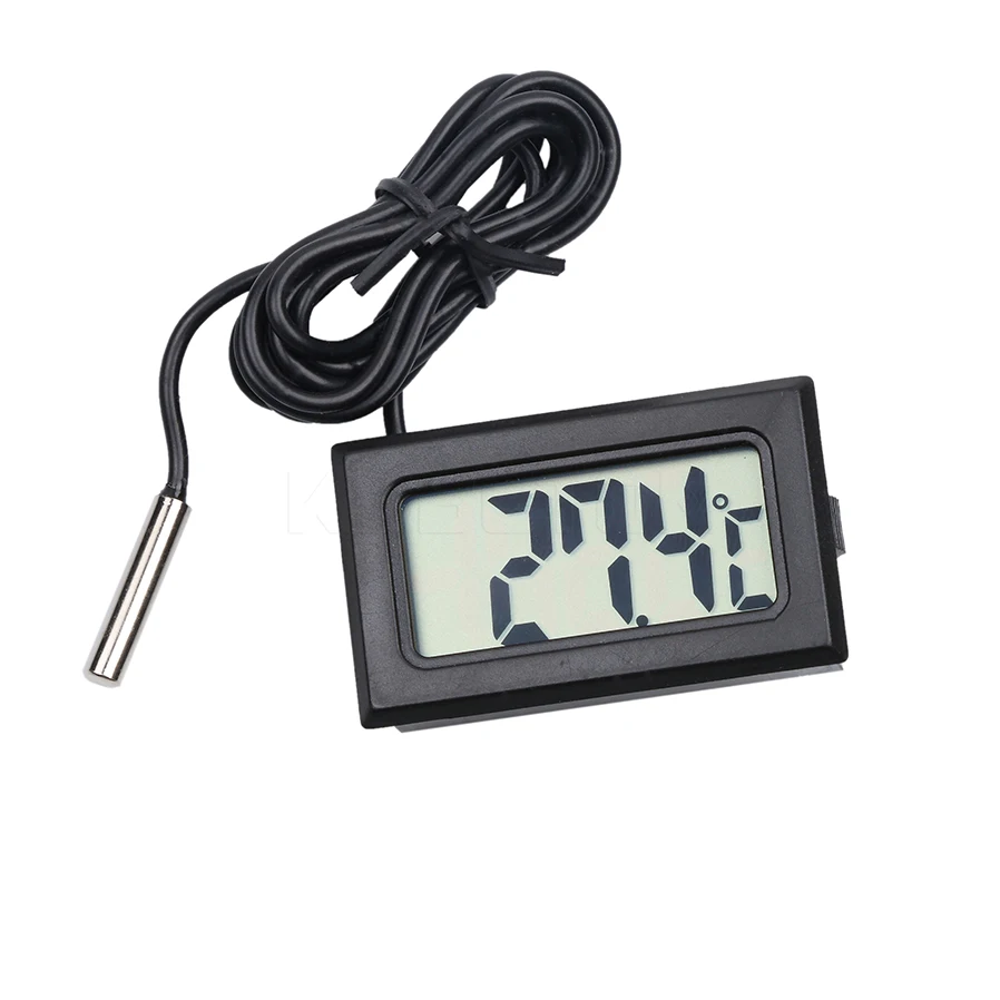 New Mini LCD Car Digital Thermometer Hygrometer Temperature Indoor Outdoor Temperature Sensor Humidity Meter Gauge Instruments-animated-img