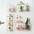 Creative Wall Shelf Wall-Mounted Decoration Pendant Storage Rack Restaurant Porch Room Small Ornaments Bedroom Living Room Stand preview-2