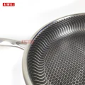 AIWILL HOT 304 Stainless Steel Skillet Household Induction Compatible Nonstick Fry Pan Cookware Use for Kitchen Restaurant 30cm preview-4