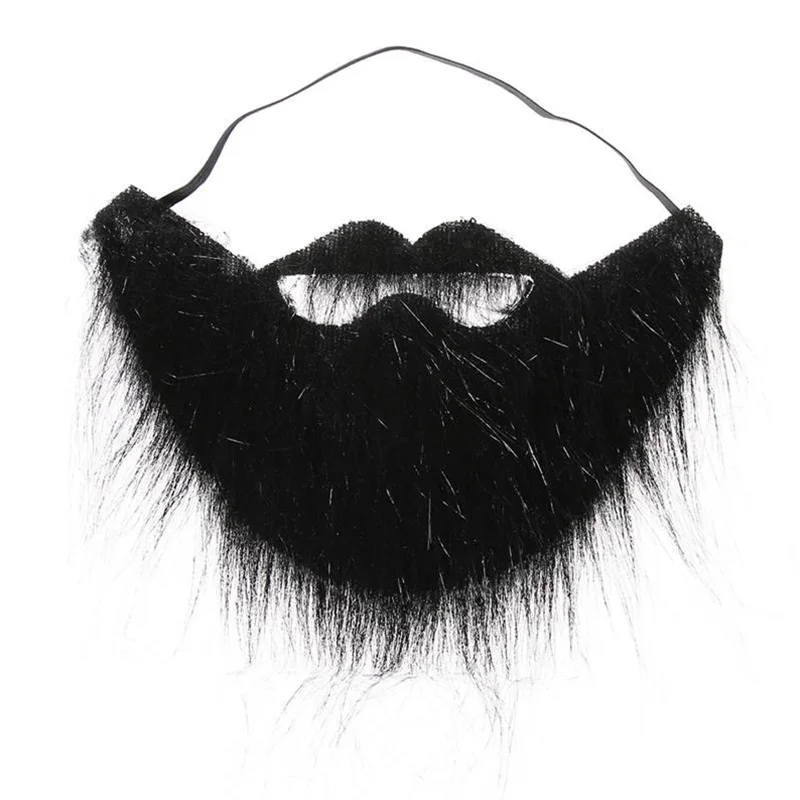 10 Pcs Fake Beard Cosplay Mask Halloween Mustache Funny Props Whiskers Simulation Costume