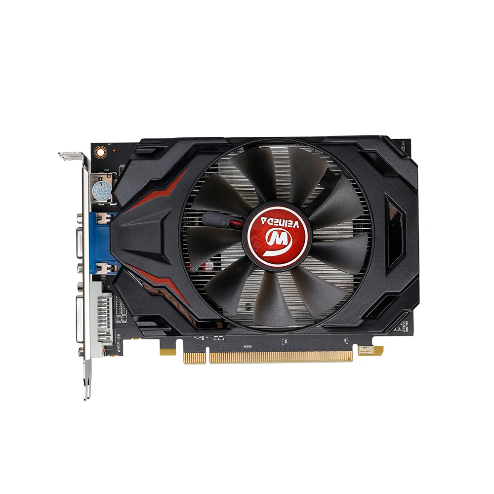Veineda Graphics Card R7 350 2GB GDDR5Desktop GPU 128Bit Independent Game Video Card R7-350 for ATI Radeon gaming