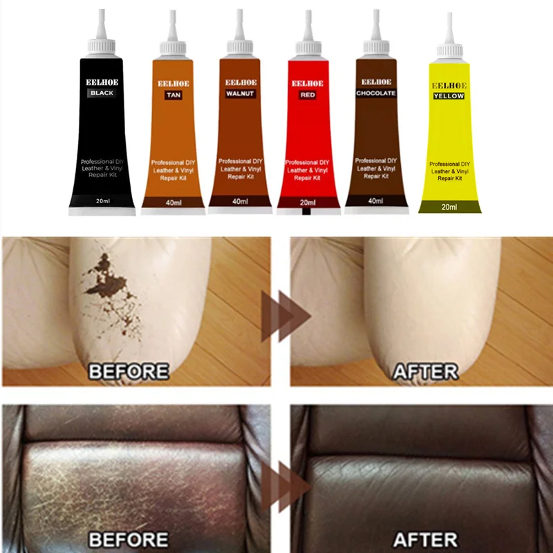 20ml Leather Repair Gel Colorful Car Repair Scratches Cracks Home&Car Seat  Leather Complementary Refurbishing Cream Repair Paste