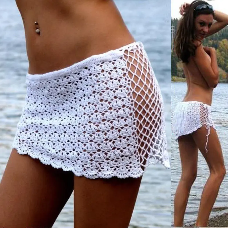 white cover up skirt