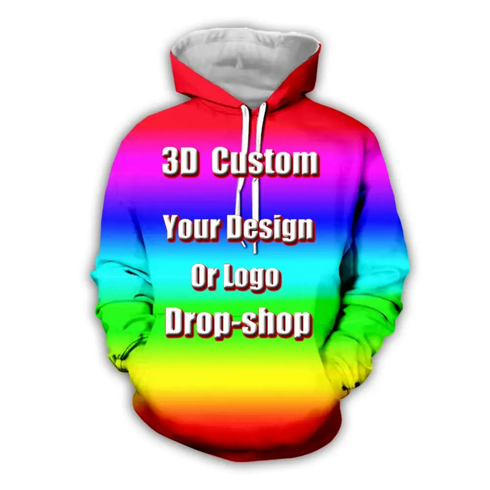 DIY Custom Full printing 3D Hoodies 