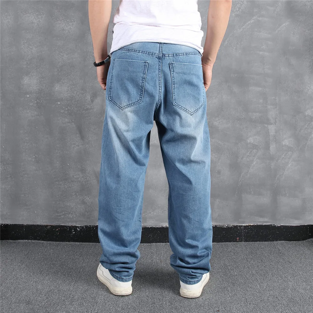 light blue baggy jeans mens