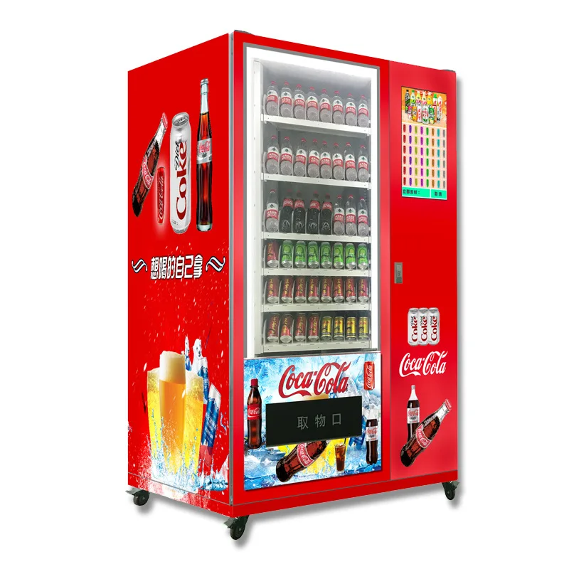 coke glass front vending machine