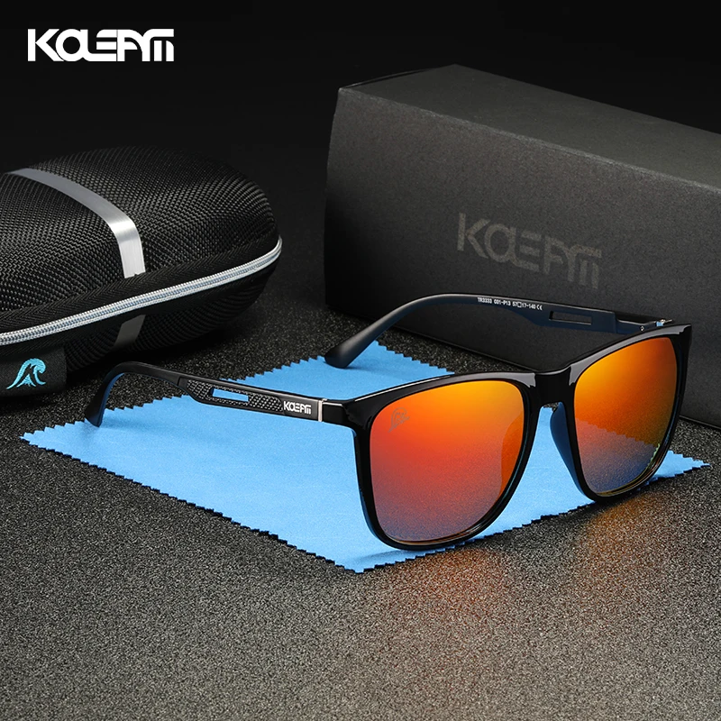 Αγορά Ανδρικά γυαλιά  KDEAM Strong Spring Hinges Coating Polarized  Sunglasses Men Light TR90 Frame Sun Glasses with Aluminum Magnesium Legs