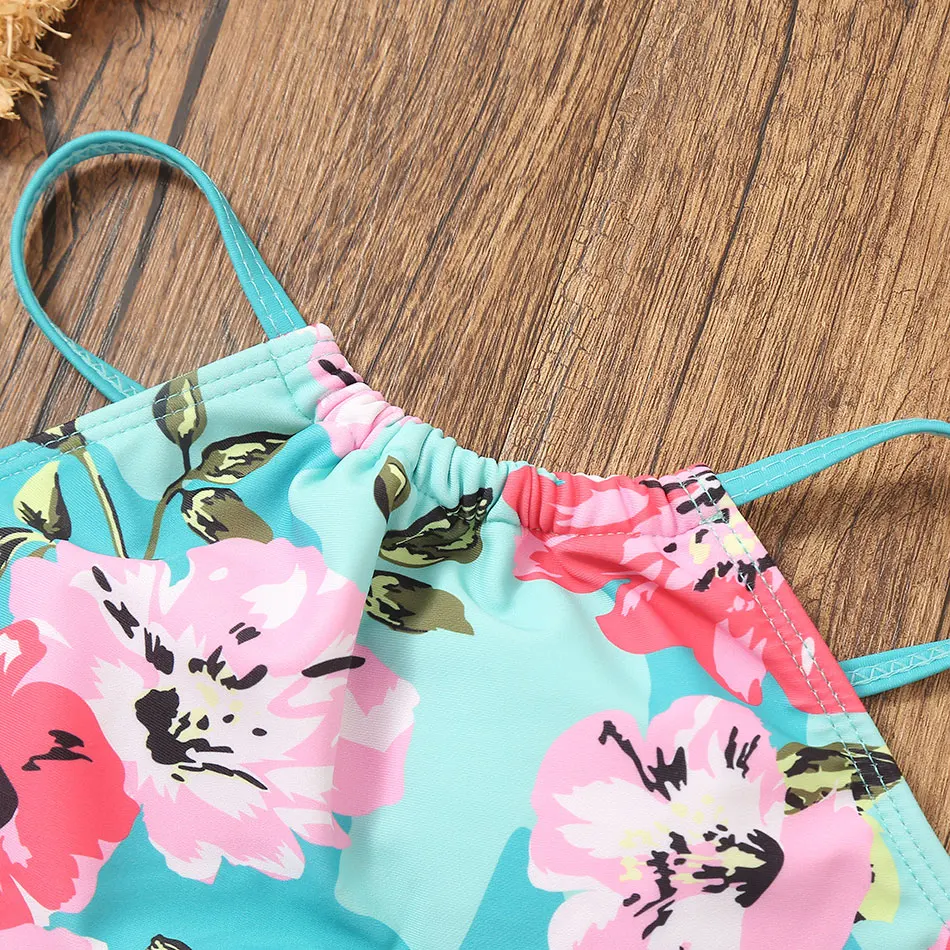 Купить Плавание Floral Girl Swimsuit Swimwear Kids Two Piece Children