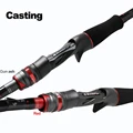 Купить Рыбная ловля  BUDEFO ROCK Carbon Spinning Casting Fishing Rod with  1.98m 2.28m 2.43m 2.58m 2.70m 3.00m Baitcasting FUJI Guide FAST Rod