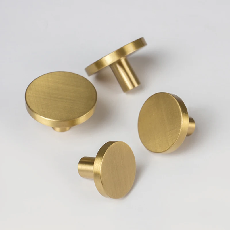 קנו כלי עבודה  Round Brass Dresser Knobs Drawer Pulls Handles Cabinet Door  Knob Handle Antique Rustic Kitchen Hardware Pull