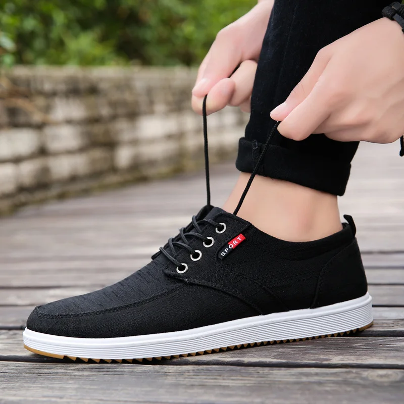 Men's Vulcanize Shoes Fashion Canvas Shoes Men Breathable Casual