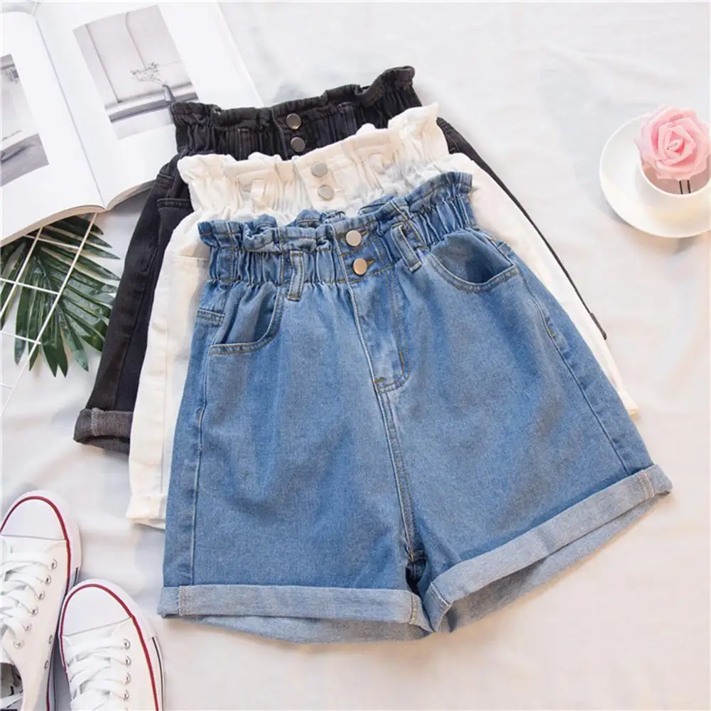 2020 Summer High Waist Denim Shorts 