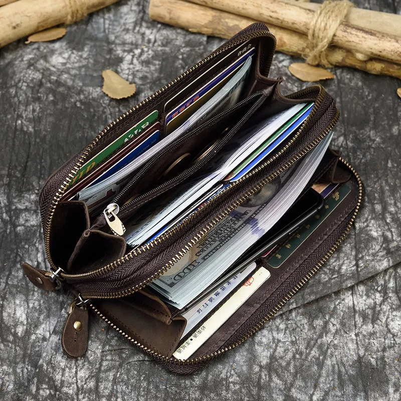 card wallet zipper