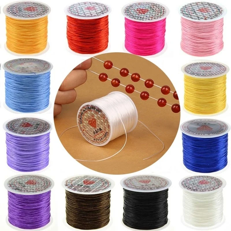 10M Strong Elastic Crystal Threading String Beading Cord for Bracelets Diy Jewelry Making  Thread Cords Stretchy Thickness 1mm-animated-img