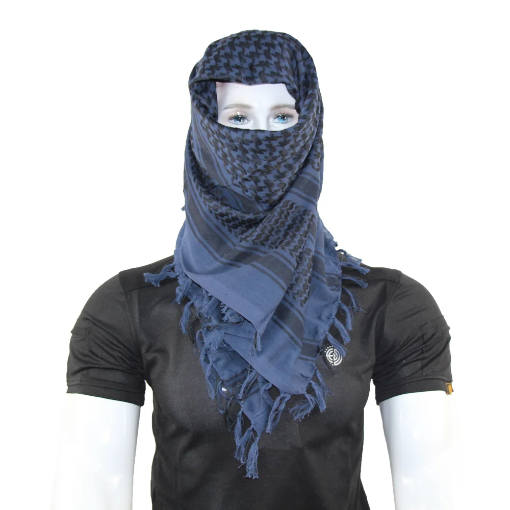 blue shemagh scarf