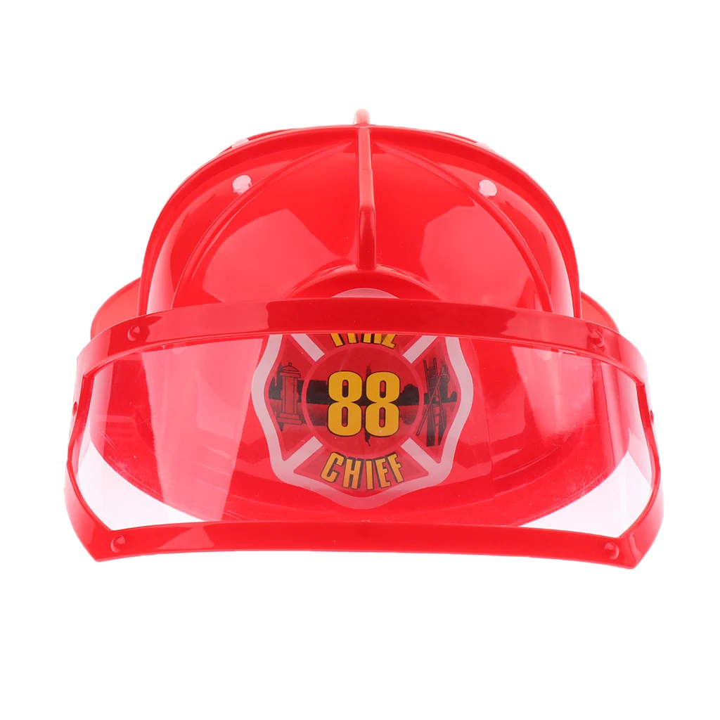 Children Fireman Helmet Firefighter Hat 