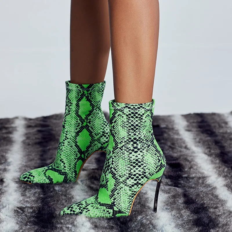 green sock bootie