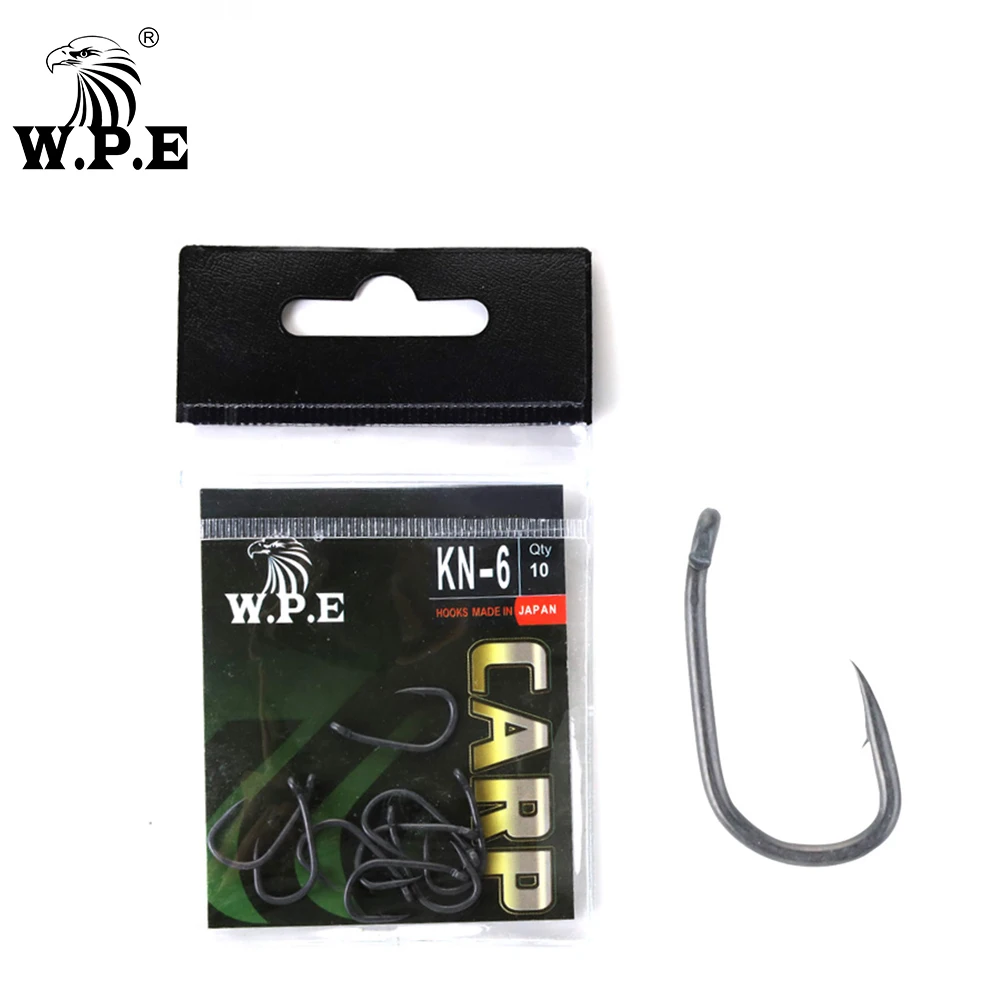 15pcs PTFE Coated High Carbon Steel Barbed Fish Hook With Eye Carp Fishing  Accessories X702