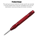 5 inch Automatic Center Punch Spring Loaded Marking Starting Holes Tool Wood Press Dent Marker Woodwork Tool Hole Drill Bits New preview-6