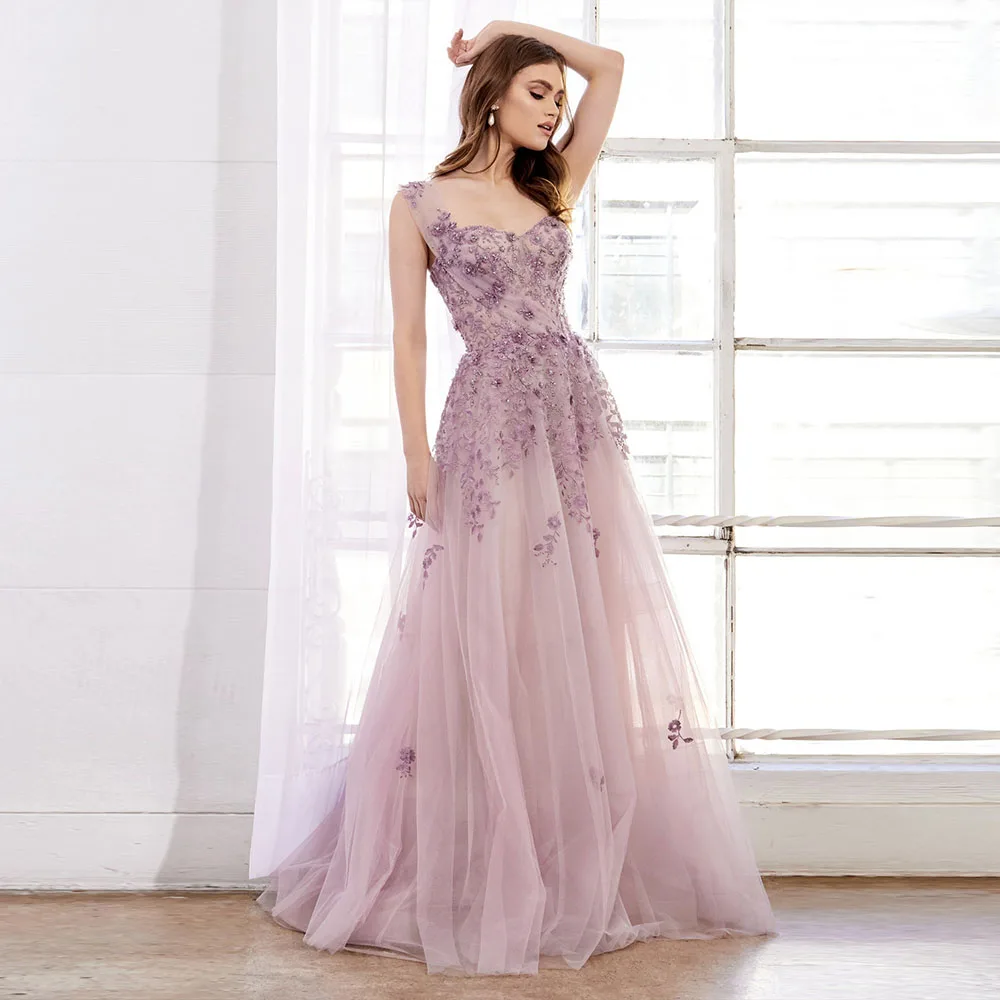 Beaded Formal Gown Princess Dress Elegant