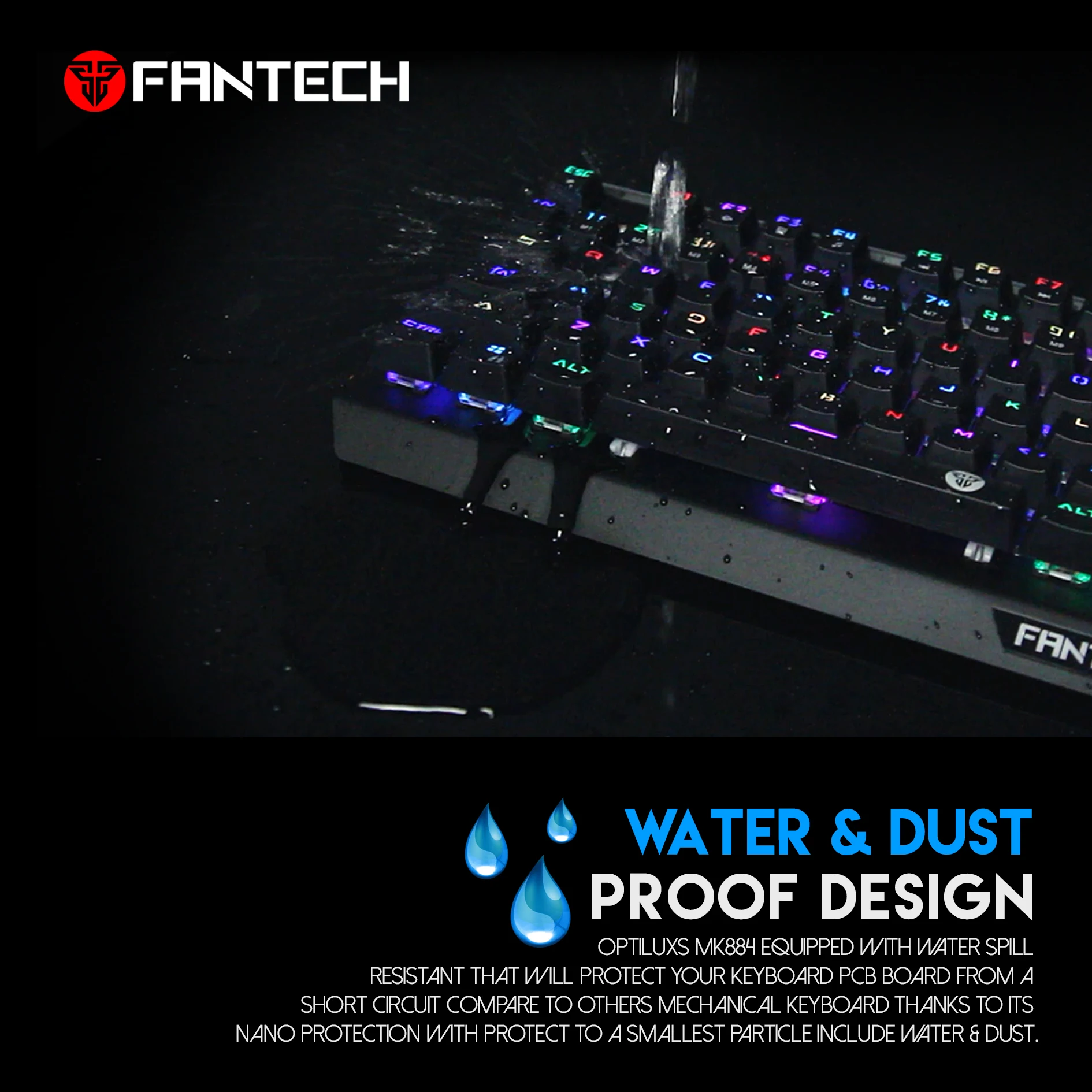 keyboard fantech mk884