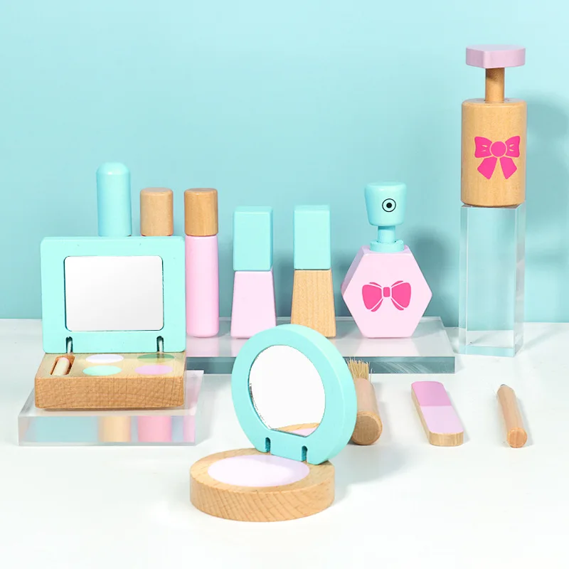 childrens wooden make up set