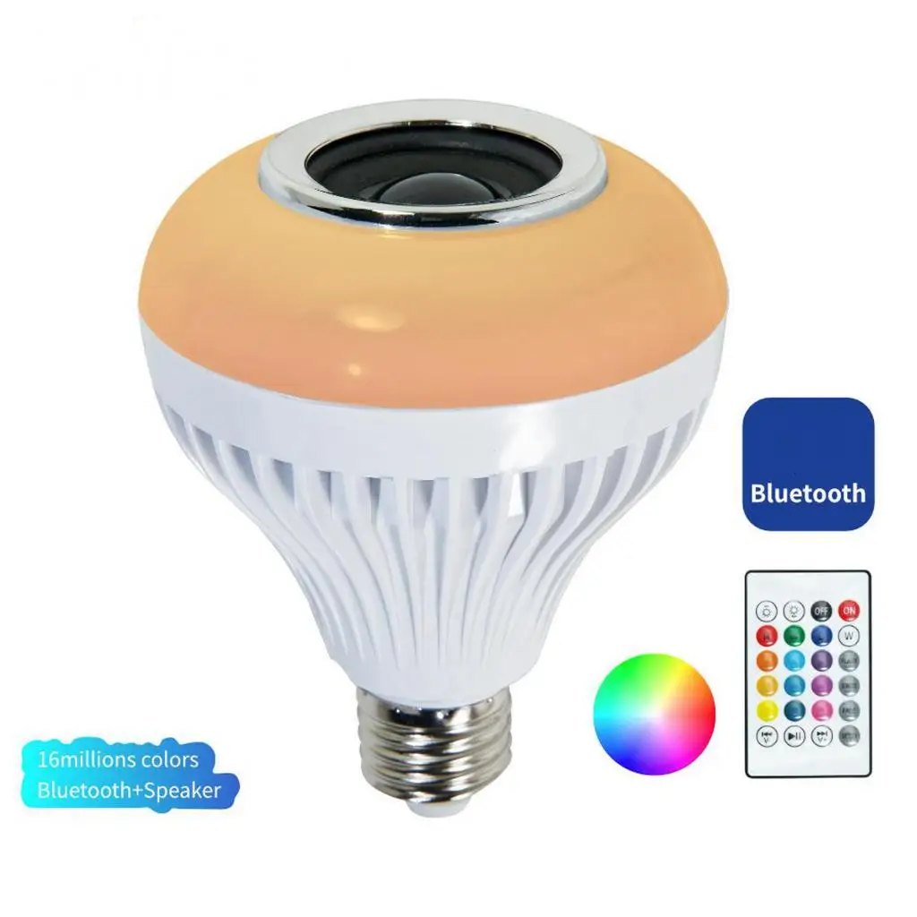 bluetooth led light bulb speaker