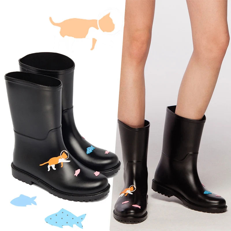 slip on rain boots womens