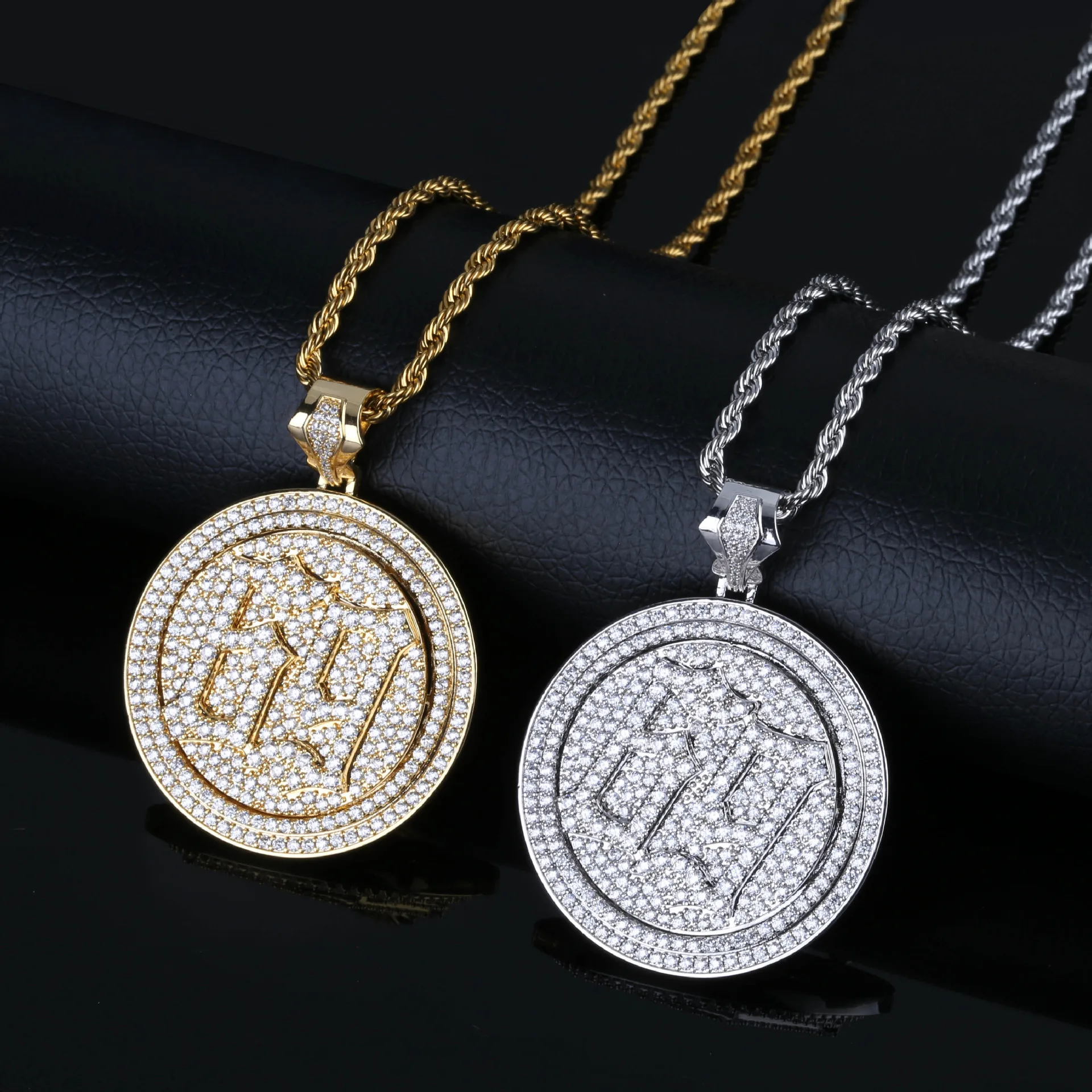 rotating pendants necklace jewelry gifts