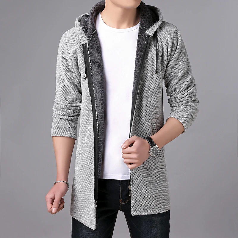 mens long sweater coat