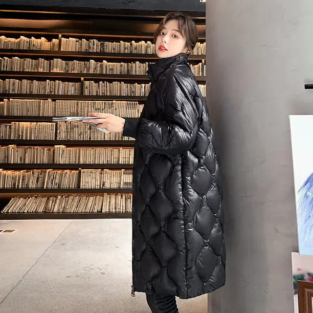 Ladies Long Warm Down Cotton Coat 
