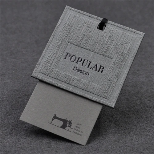 100Pcs/Lot Stock High Quality Paper Price Tags With Strings Clothing Top  Grade Hang Tag With Cords Clothes Paper Swing Labels