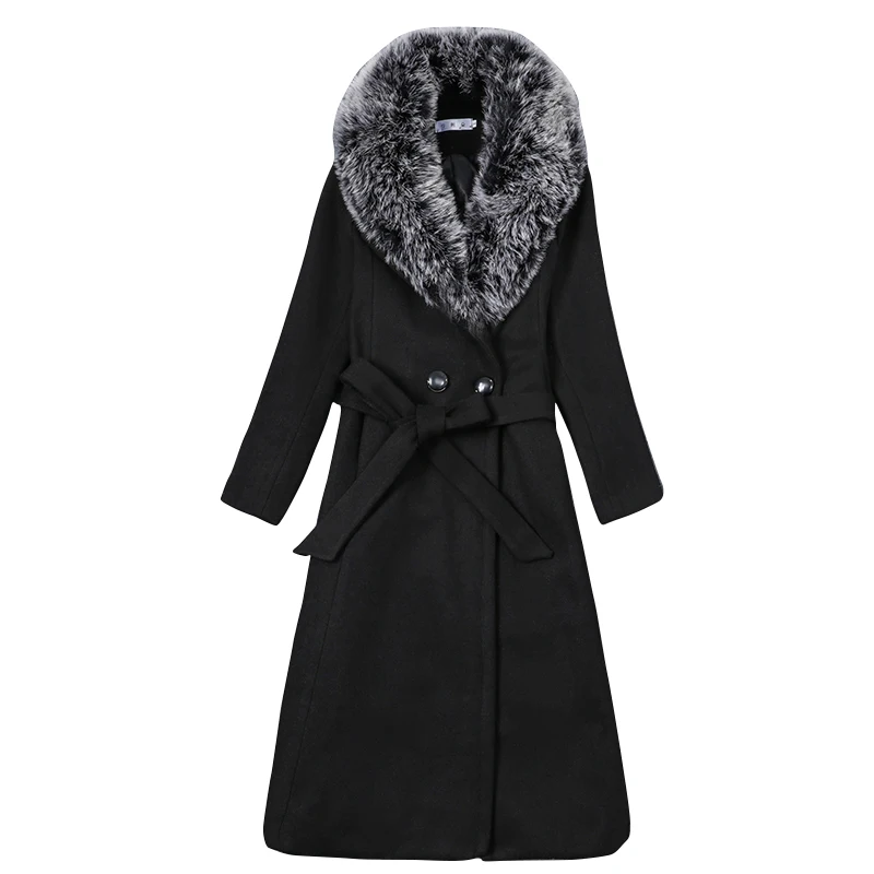 Big Fur Female Fashion Women Woolen 