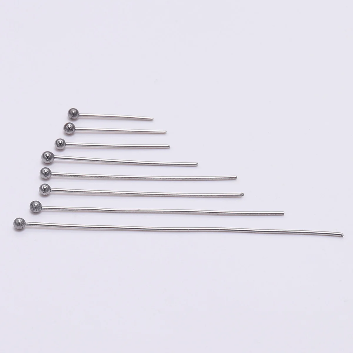 50pcs/100pcs Stainless Steel Ball Head Pins Gold Plated Eye Pins