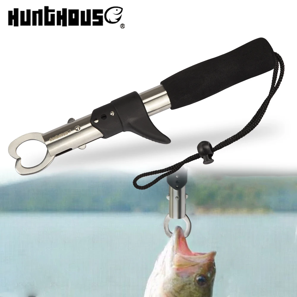 hunthouse fishing tackle Multifunction Lure Fishing Pliers Stainless Steel  Fish Lip Gripper Grip fishing tools equipment