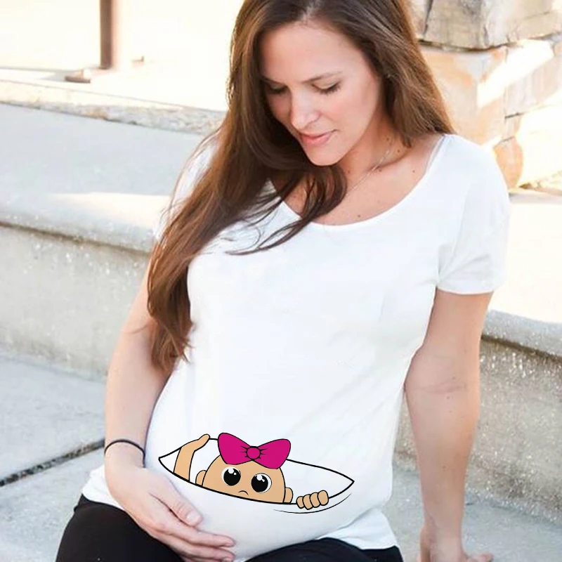 Maternity t shirt funny Clearance