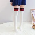 Soft Coral Fleece Knee Socks Winter Warm Girl Women Cute Cartoon Animal Stockings Striped Cozy Thigh High Christmas preview-3